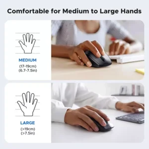 UGREEN M511 Wireless Ergonomic Mouse (45012 ) - Image 7