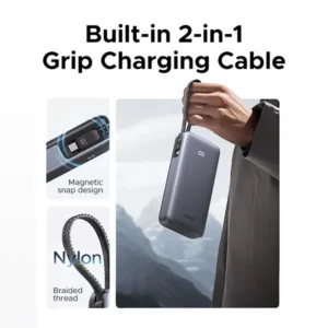 UGREEN PB536 Nexode 45W 20000mAh Power Bank with Built-in Cable (55988B) - Image 5