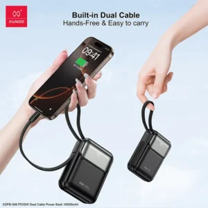 XUNDD XDPB-008 PD35W 10000mAh Dual Cable Mini Power Bank
