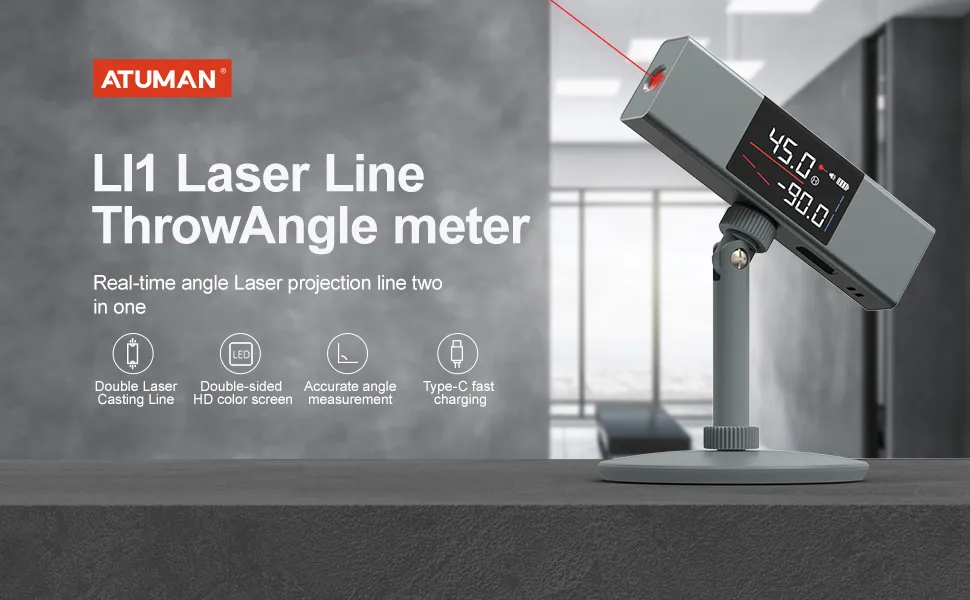 Xiaomi ATuMan LI1 Laser Line Projector Angles (Dual Laser)