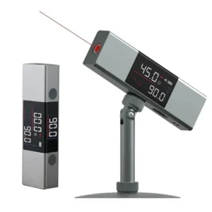 Sleek aluminum body with digital display