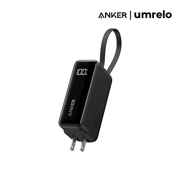 Anker A1636 Power Bank 5000mAh (30W, Fusion, Built-In USB-C Cable)