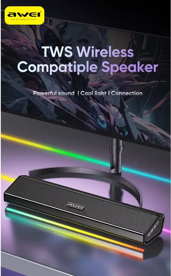 Awei KA51 12W Mini Soundbar Wireless Speaker