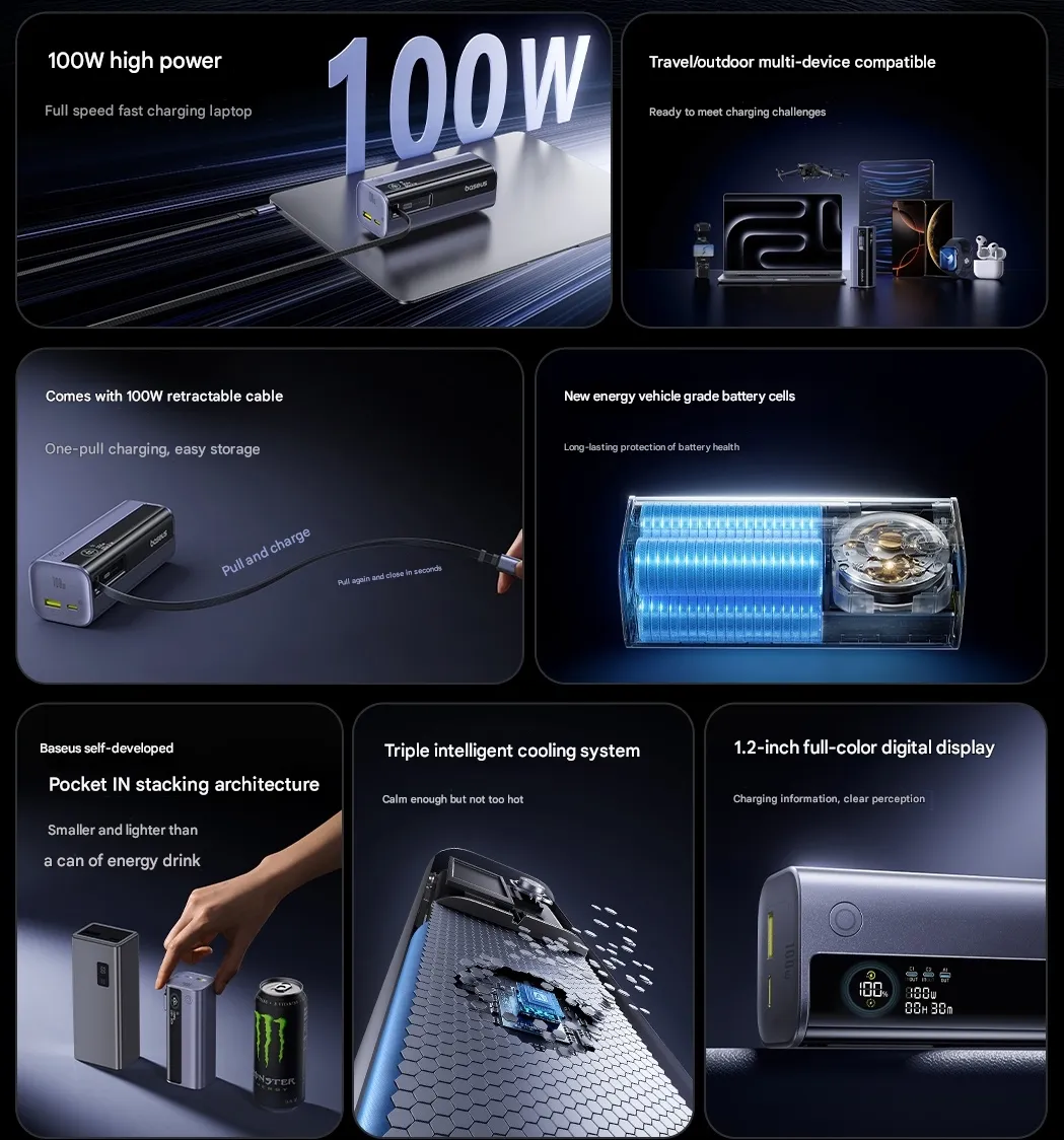 Baseus EnerGeek GR11 100W 10000mAh Power Bank