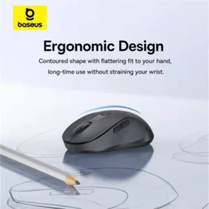Baseus F02 Ergonomic Dual Mode Wireless Mouse - Image 3