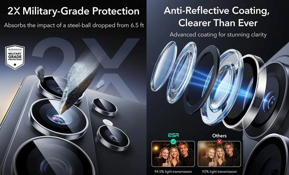 ESR Samsung Galaxy S26 Ultra Armorite Camera Protector