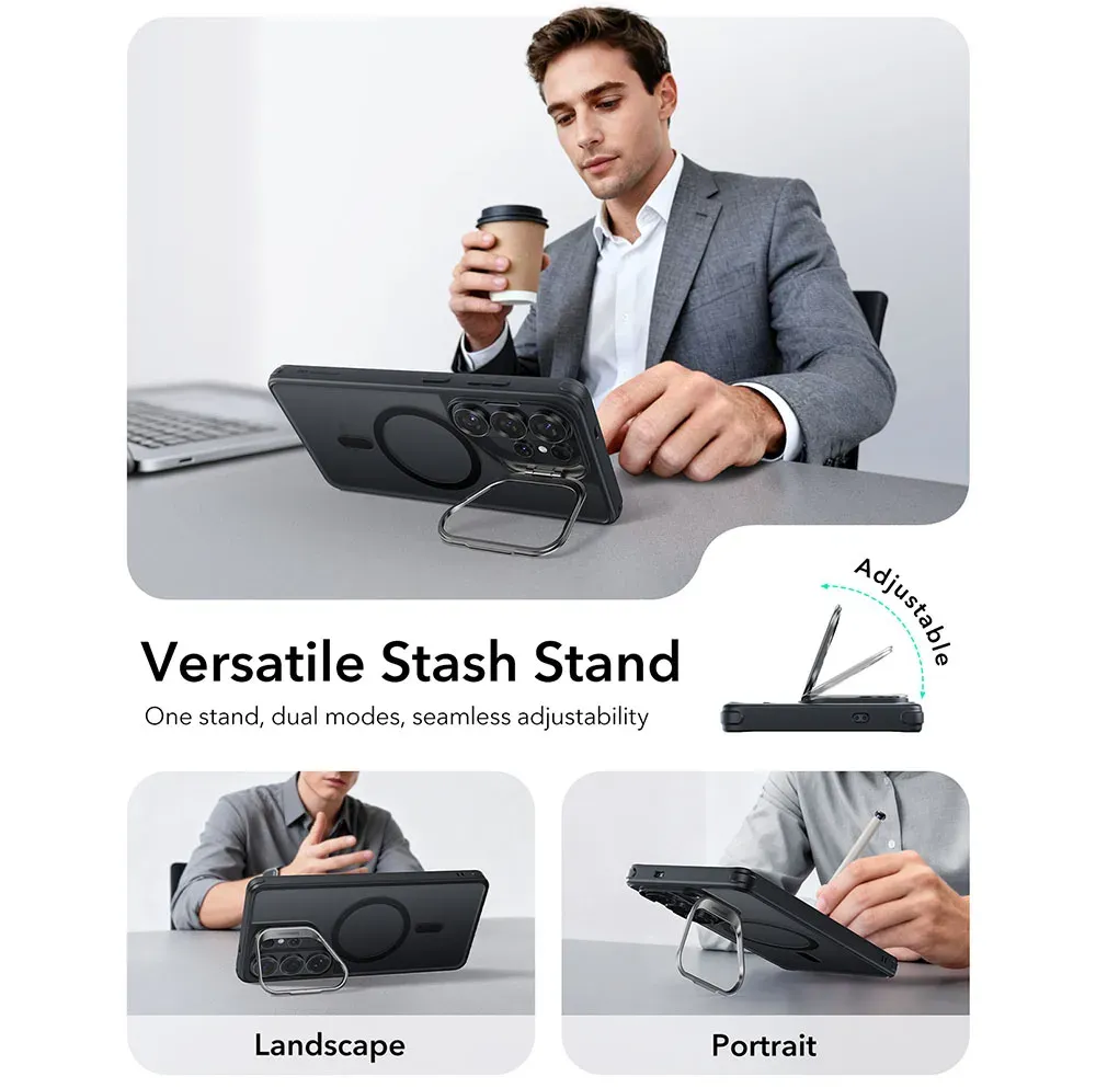 ESR Samsung Galaxy S26 Ultra Classic Hybrid MagSafe Stash Stand Case