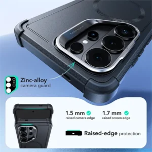 ESR Samsung Galaxy S26 Ultra Cyber Tough MagSafe Case with Stash Stand