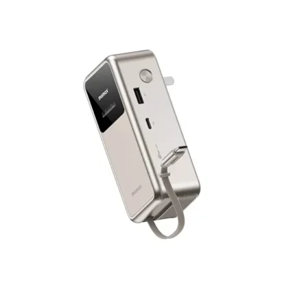 Momax 1-Pac+ 10000mAh 3-in-1 Hybrid GaN Battery Pack with Built-In Retractable Cable