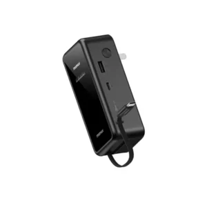 Momax 1-Pac+ 10000mAh 3-in-1 Hybrid GaN Battery Pack with Built-In Retractable Cable