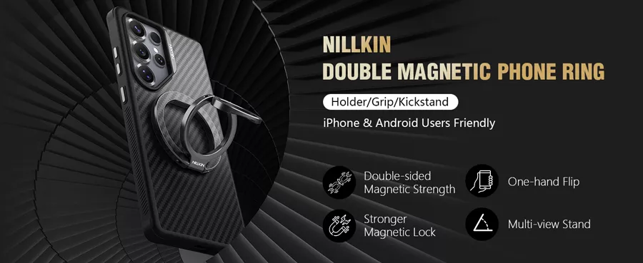 Nillkin FiberSnap Triple Ring Kevlar Magnetic Phone Grip & Stand