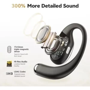 QCY Crossky R70 Open Ear Headphones with Hi-Res Audio & LDAC - Image 8