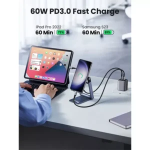 UGREEN US261 60W USB-C to USB-C Charging Cable (50150) - Image 3