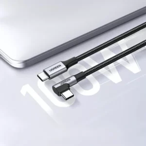 UGREEN US334 100W 90 Degree USB Type-C to Type-C Cable 2 Meter - Image 3