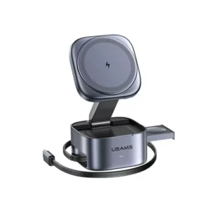 USAMS CD257 Qi2 3-in-1 Magnetic Wireless Charger