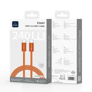 WiWU Essen 240W USB-C to USB-C Cable - Wi-C101