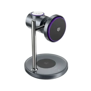 WiWU Qi2 3 in 1 25W Space Station Air-cooled Magnetic Wireless Charger