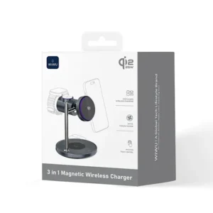WiWU Qi2 3-in-1 25W Space Station Air-cooled Magnetic Wireless Charger - Image 4