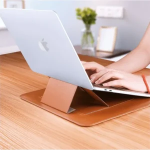 WiWU SKIN Ultra PU Leather Portable Stand Sleeve for Macbook
