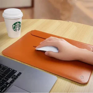 WiWU SKIN Ultra PU Leather Portable Stand Sleeve for Macbook