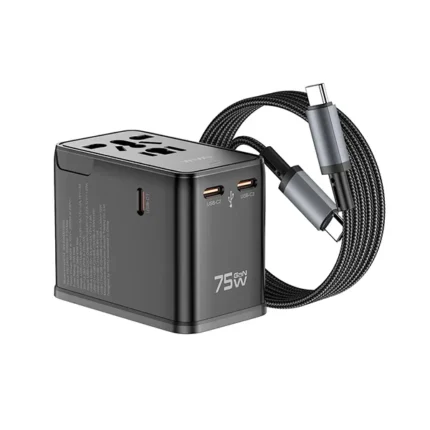 WiWU Wi-UA015 75W Universal Plug Adapter Cable Combo