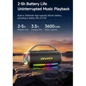 Awei Y887 Pro 40W Colourful Light Outdoor Wireless Speaker