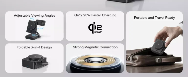 Baseus PicoGo AF21 3-in-1 Qi2.2 Wireless Charger