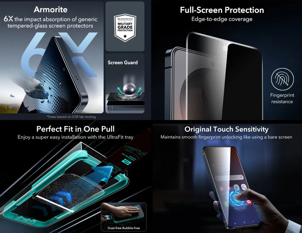 ESR Samsung Galaxy S26 Ultra Armorite Privacy Screen Protector