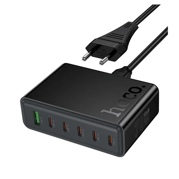 Hoco C152A Modern PD 70W 6-port Desktop Charger