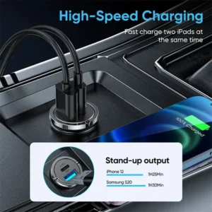 Joyroom C-A35 45W Car Charger Ring Design Dual Port