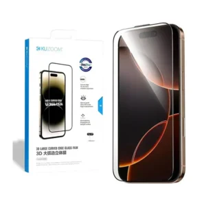 KUZOOM iPhone 17 Pro - 17 Pro Max 3D Large Curved EDGE Glass Film