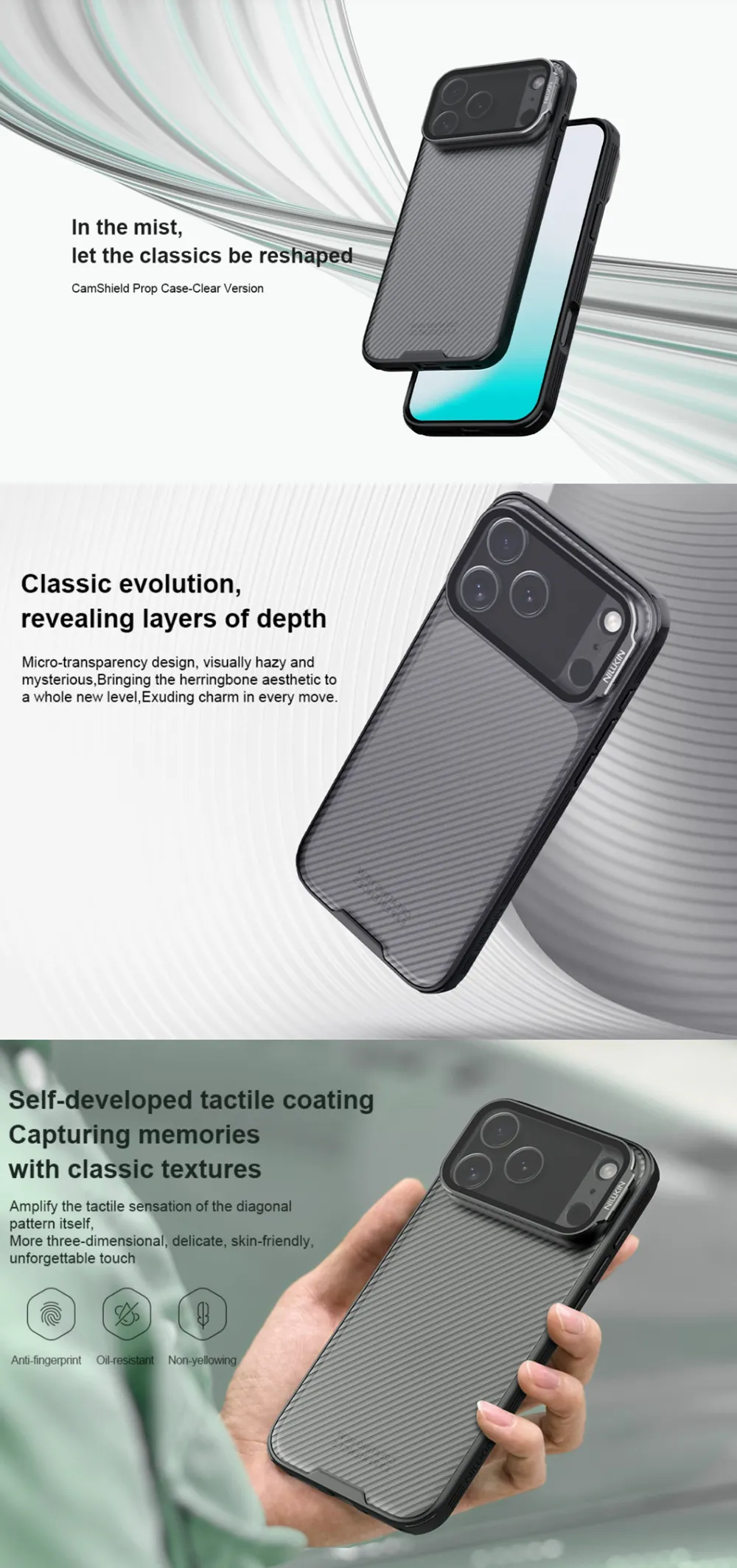 NILLKIN iPhone 17 Pro Max CamShield Prop Case Transparent Lens Guard Version