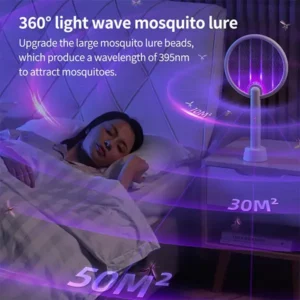 Qualitell C4 Electric Mosquito Swatter Bat