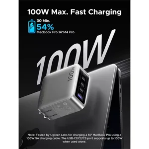 UGREEN X773 Nexode Pro 100W 5-Port Smart Display GaN Charger - Image 3