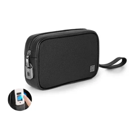 WiWU Master Genuine Leather Fingerprint Lock Pouch