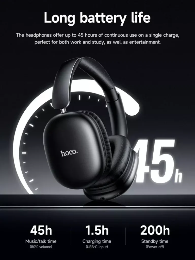 Hoco W73 Over-Ear Wireless Headphones
