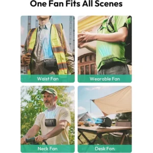 Aecooly Flow 01  High Velocity 4-in-1 Waist Fan 9000mAh - Image 5