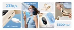 Aecooly Halo 04 Portable Handheld Fan (PE02)
