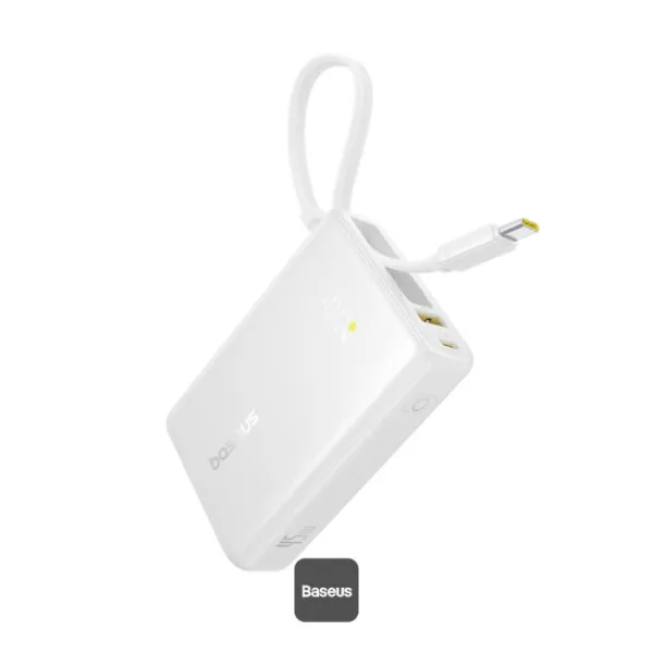 Baseus PicoGo 10000mAh 45W Power Bank with Built-in USB-C Cable