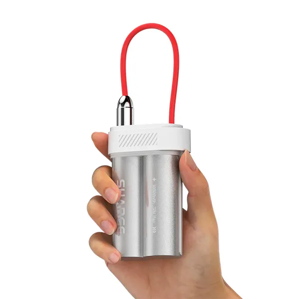 SHARGE Pouch Mini Power Bank (30W,10K,Built-in Cable)