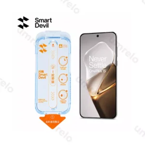 SmartDevil OnePlus 15 HD Anti Fingerprint Dust-free Cabin Tempered Glass Screen Protector with installation Kit