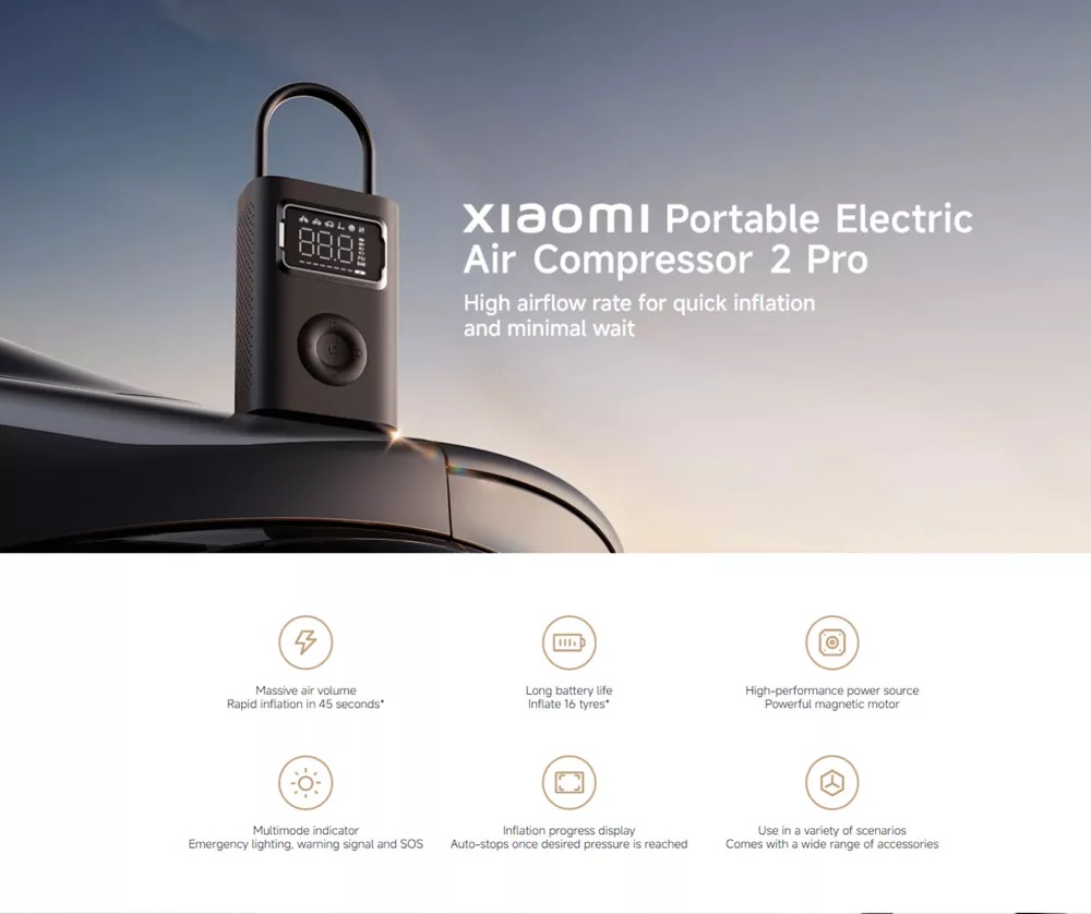 Xiaomi Portable Electric Air Compressor 2