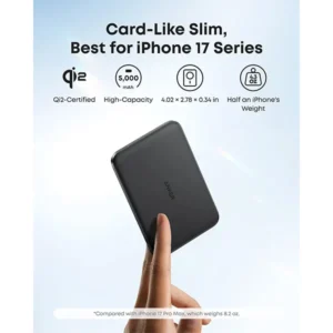 Anker Nano MagGo 5000mAh Ultra Slim Qi2 Power Bank A1665