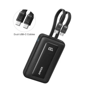 Anker Zolo Power Bank 20K 45W Built-In Dual USB-C Cable (A110M)
