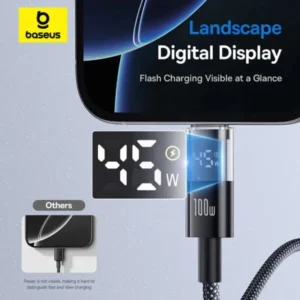 Baseus Display 2 PD 100W Type-C to Type-C Fast Charging Data Cable