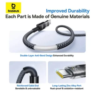 Baseus Display 2 PD 100W Type-C to Type-C Fast Charging Data Cable
