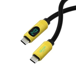 HAGiBiS USB C 240W Cable with LED Display Liquid Silicone