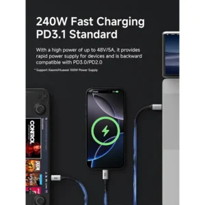 Hagibis TCC10 USB 3.1 Type-C 240W Fast Charging Cable 0.25m - Image 3