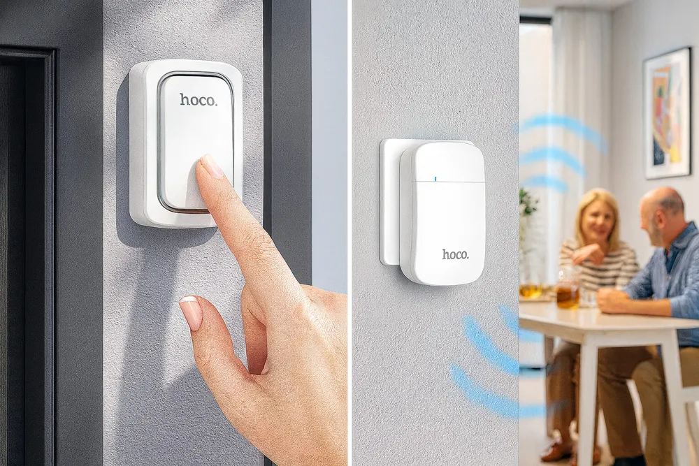 Hoco HI26 Self-Powered Wireless Doorbell EU Plug