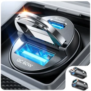 JOYROOM JR-CCN18 65W Mini Car Charger with PD & QC Fast Charging
